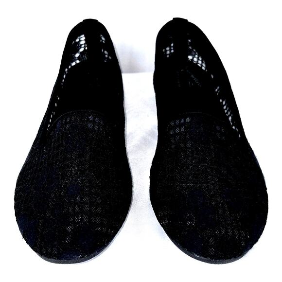 SEYCHELLES WOMEN'S BLACK MEMORY FOAM SEE-THRU MESH UPPER FLATS – SIZE 9W - Picture 3 of 12